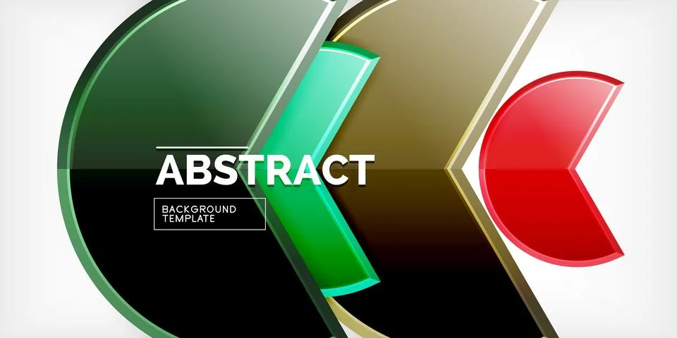 Trendy round shapes with triangular angle design element. Vector Illustration Stock Illustration