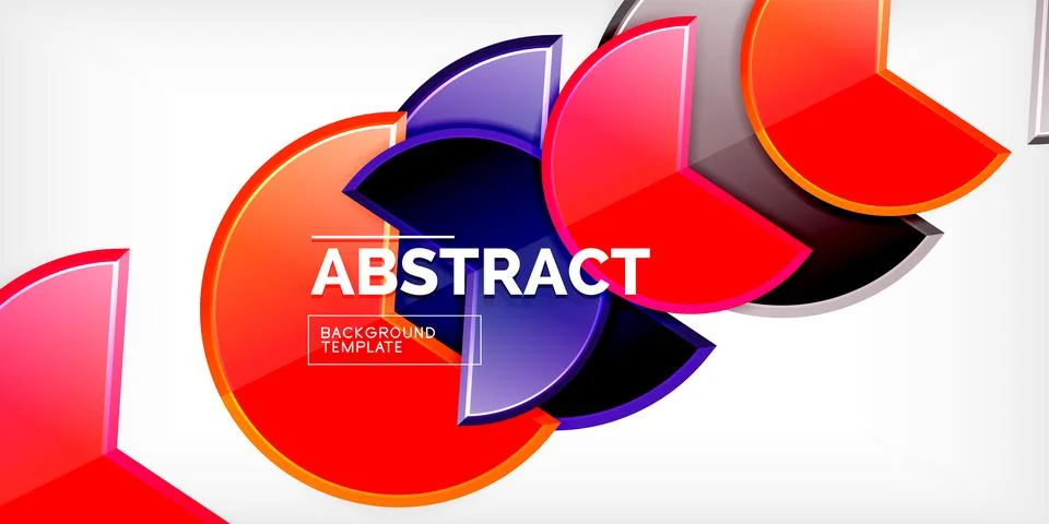 Trendy round shapes with triangular angle design element. Vector Illustration Ilustración de archivo