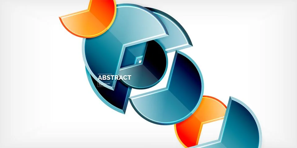 Trendy round shapes with triangular angle design element. Vector Illustration Ilustração Stock