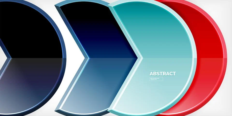 Trendy round shapes with triangular angle design element. Vector Illustration Ilustración de archivo