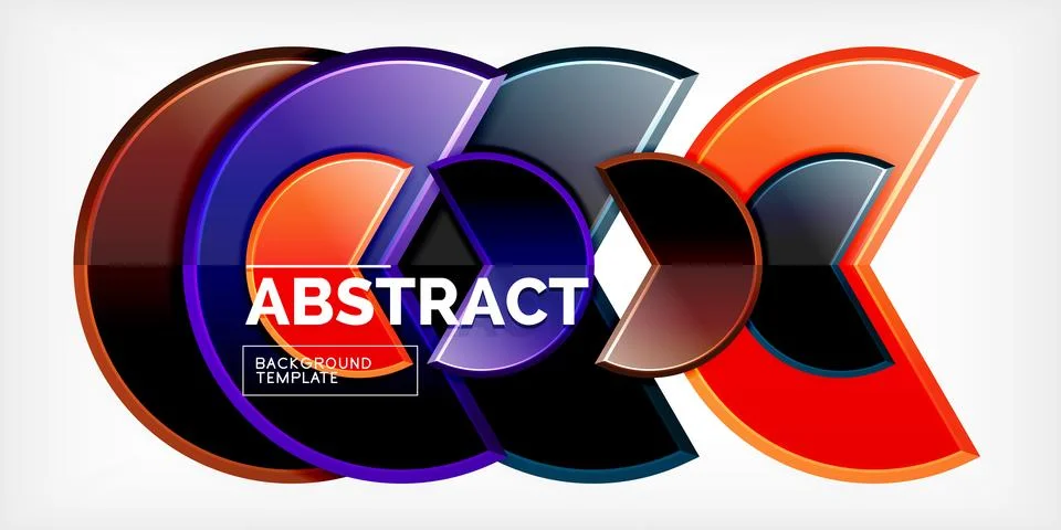 Trendy round shapes with triangular angle design element. Vector Illustration Stockillustratie