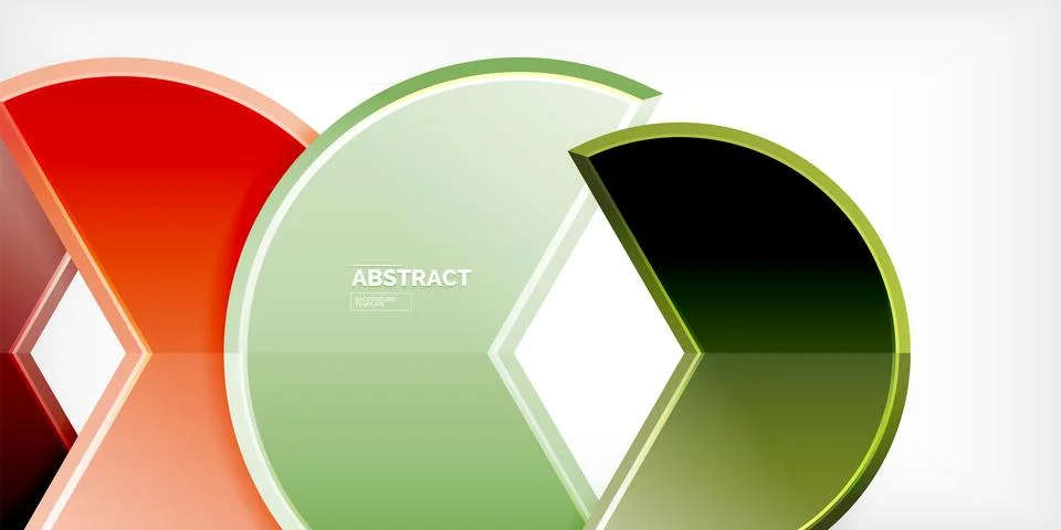 Trendy round shapes with triangular angle design element. Vector Illustration Ilustración de archivo