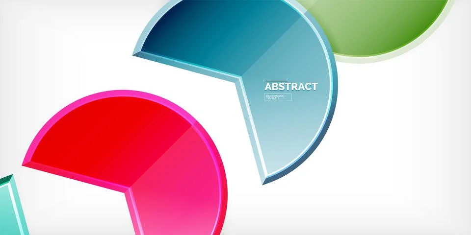 Trendy round shapes with triangular angle design element. Vector Illustration 스톡 일러스트