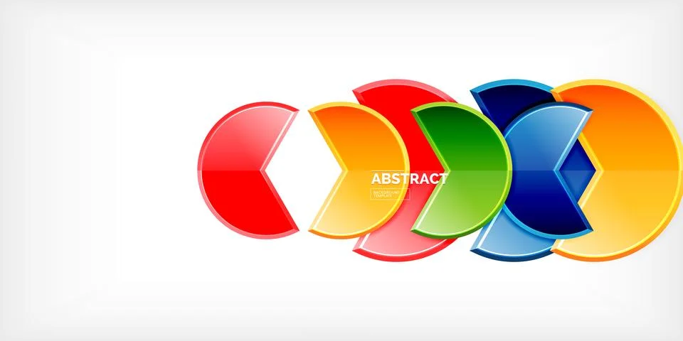 Trendy round shapes with triangular angle design element. Vector Illustration イラスト素材