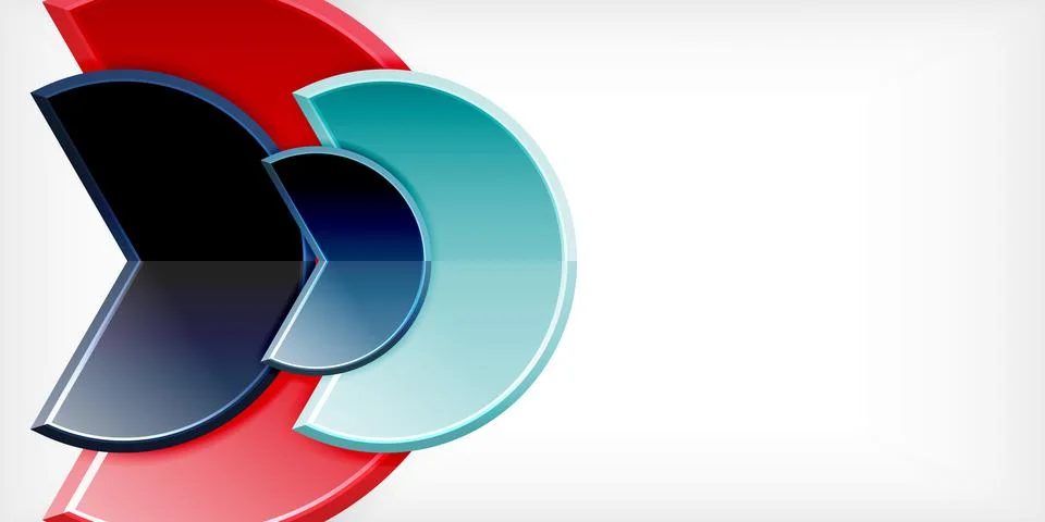 Trendy round shapes with triangular angle design element. Vector Illustration 스톡 일러스트