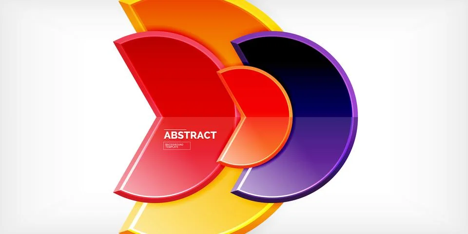 Trendy round shapes with triangular angle design element. Vector Illustration Ilustración de archivo