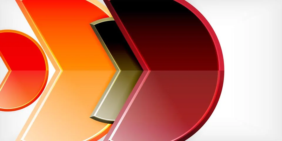 Trendy round shapes with triangular angle design element. Vector Illustration Ilustração Stock