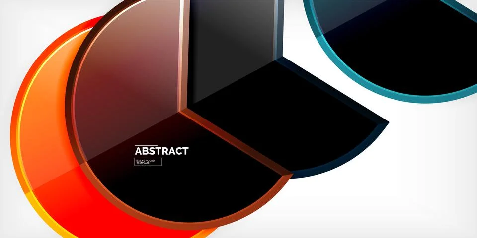 Trendy round shapes with triangular angle design element. Vector Illustration Stockillustratie