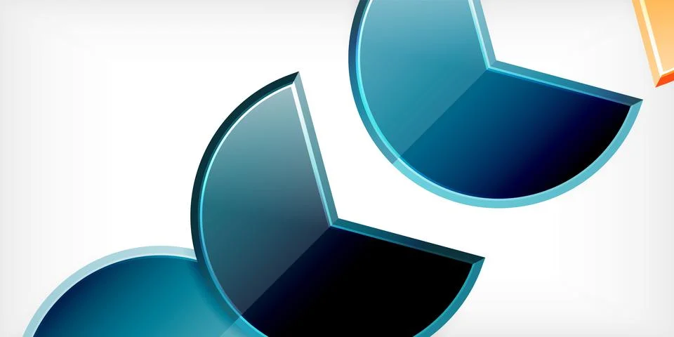 Trendy round shapes with triangular angle design element. Vector Illustration Stockillustratie