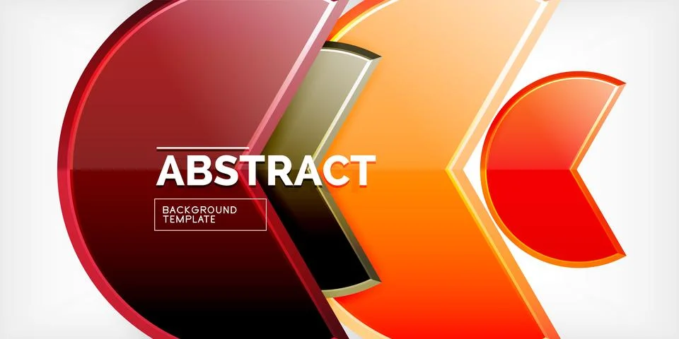Trendy round shapes with triangular angle design element. Vector Illustration Illustrazione stock