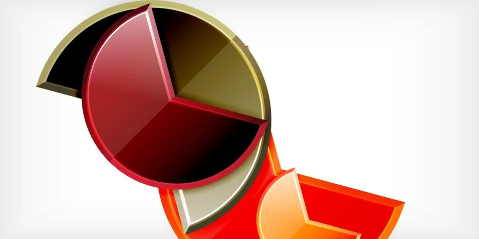 Trendy round shapes with triangular angle design element. Vector Illustration Ilustración de archivo