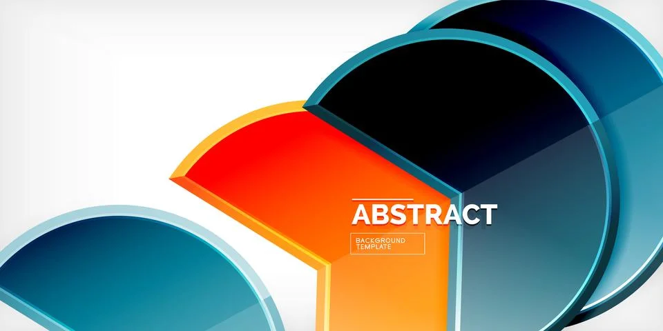 Trendy round shapes with triangular angle design element. Vector Illustration Ilustración de archivo
