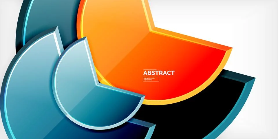 Trendy round shapes with triangular angle design element. Vector Illustration Ilustração Stock