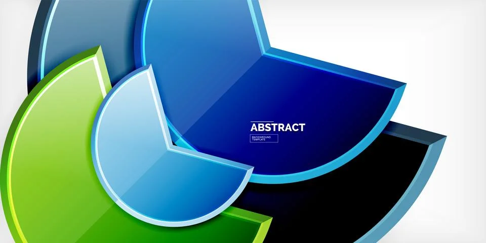 Trendy round shapes with triangular angle design element. Vector Illustration 스톡 일러스트