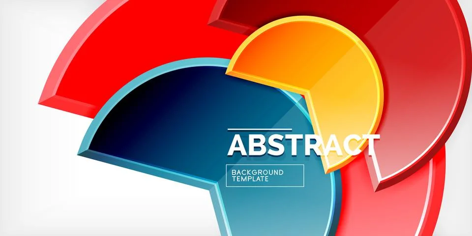 Trendy round shapes with triangular angle design element. Vector Illustration Ilustración de archivo