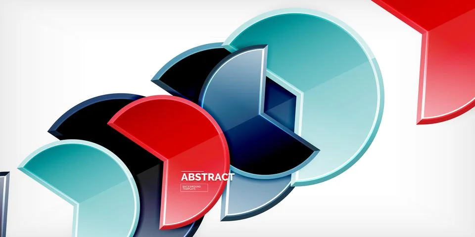 Trendy round shapes with triangular angle design element. Vector Illustration Illustrazione stock