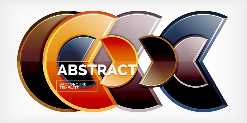 Trendy round shapes with triangular angle design element. Vector Illustration Stockillustratie