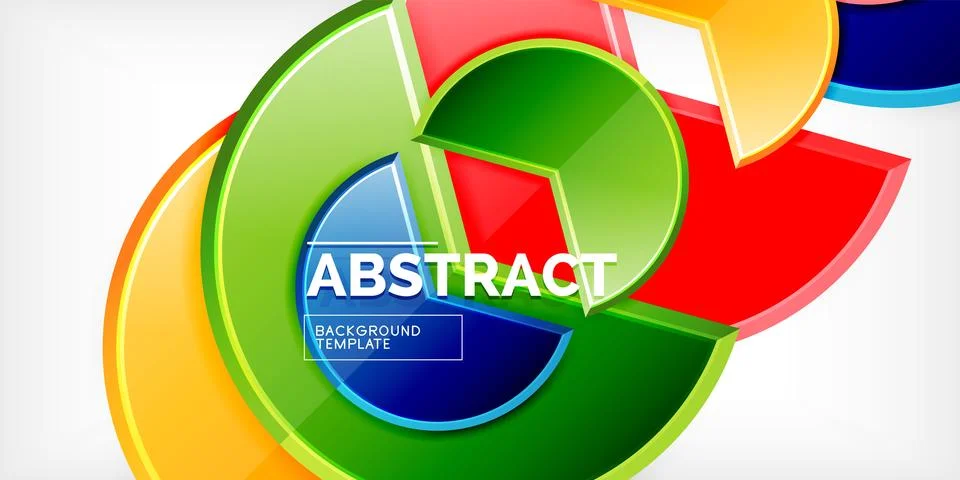 Trendy round shapes with triangular angle design element. Vector Illustration Ilustração Stock