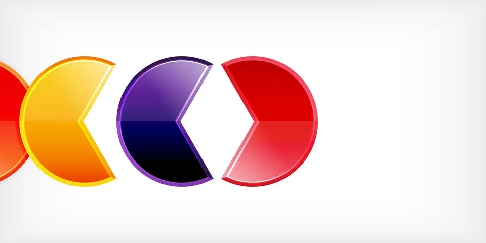 Trendy round shapes with triangular angle design element. Vector Illustration 스톡 일러스트