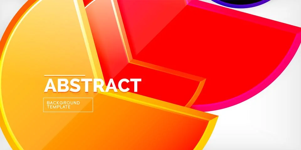 Trendy round shapes with triangular angle design element. Vector Illustration Stockillustratie