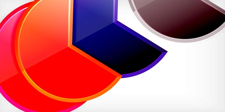 Trendy round shapes with triangular angle design element. Vector Illustration Ilustración de archivo