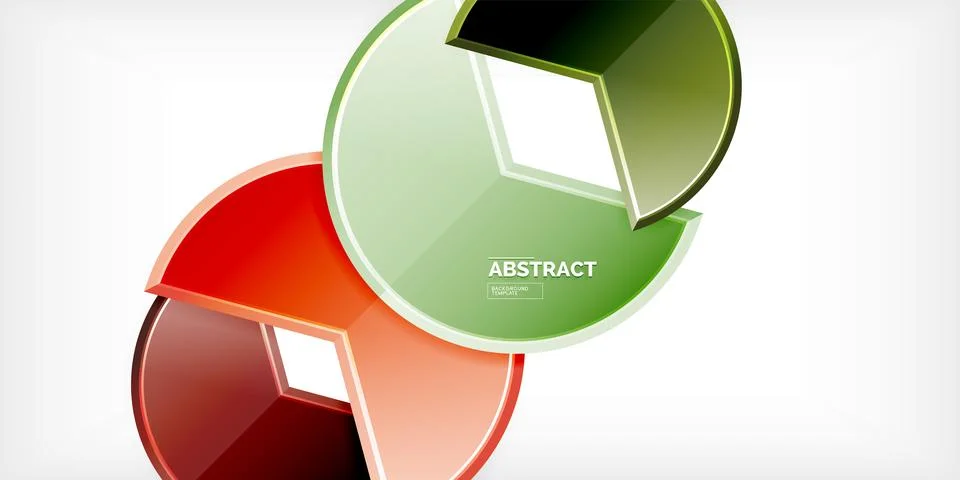 Trendy round shapes with triangular angle design element. Vector Illustration Stockillustratie