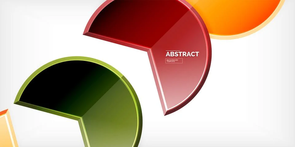 Trendy round shapes with triangular angle design element. Vector Illustration Stock Illustration