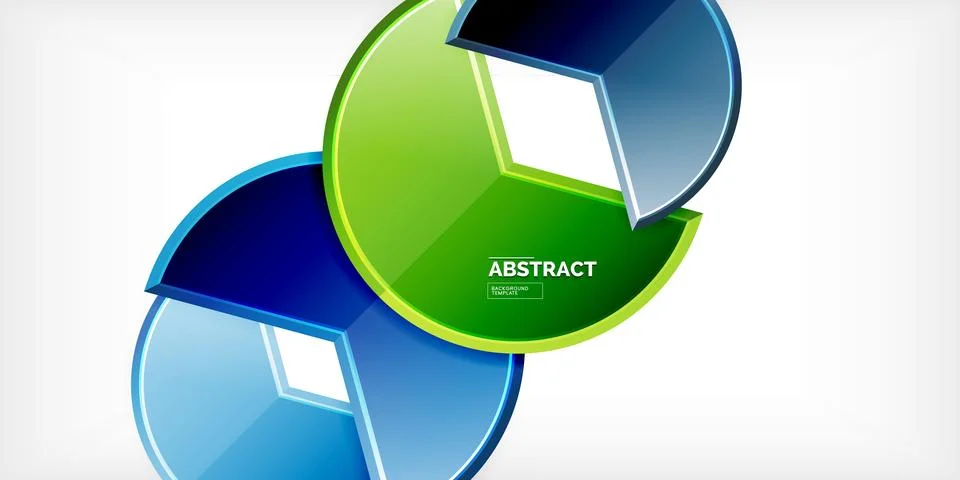Trendy round shapes with triangular angle design element. Vector Illustration Illustrazione stock