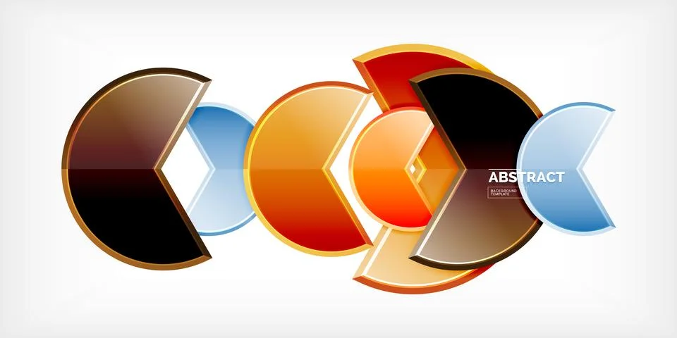 Trendy round shapes with triangular angle design element. Vector Illustration 스톡 일러스트