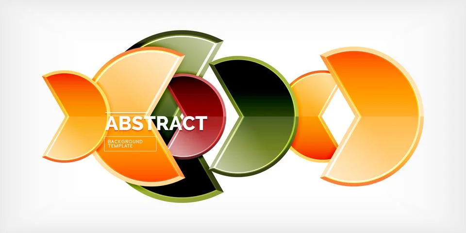 Trendy round shapes with triangular angle design element. Vector Illustration 스톡 일러스트