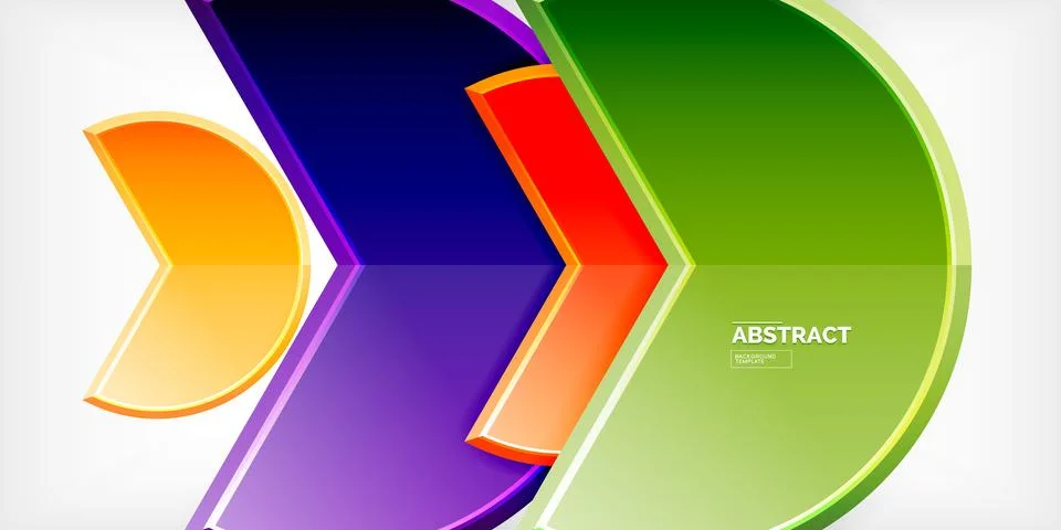 Trendy round shapes with triangular angle design element. Vector Illustration Stockillustratie