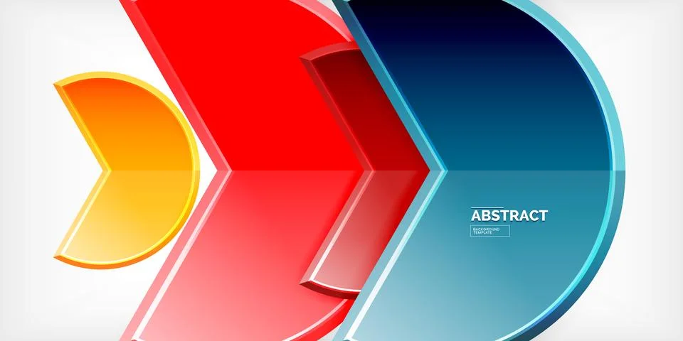 Trendy round shapes with triangular angle design element. Vector Illustration Stockillustratie