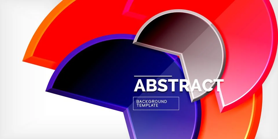 Trendy round shapes with triangular angle design element. Vector Illustration 스톡 일러스트