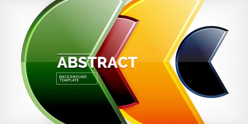 Trendy round shapes with triangular angle design element. Vector Illustration Ilustração Stock