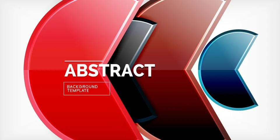 Trendy round shapes with triangular angle design element. Vector Illustration Ilustração Stock