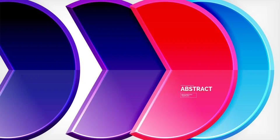 Trendy round shapes with triangular angle design element. Vector Illustration Ilustração Stock