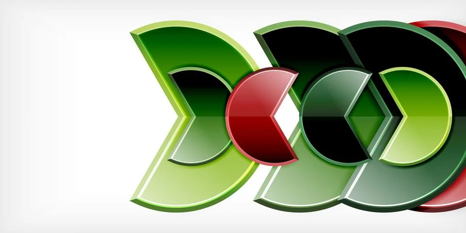 Trendy round shapes with triangular angle design element. Vector Illustration 스톡 일러스트