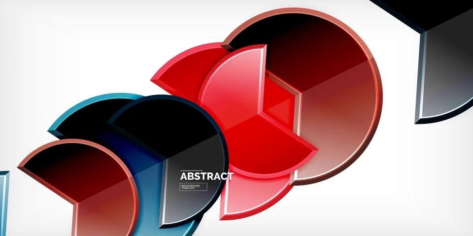 Trendy round shapes with triangular angle design element. Vector Illustration 스톡 일러스트