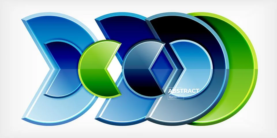 Trendy round shapes with triangular angle design element. Vector Illustration Ilustração Stock