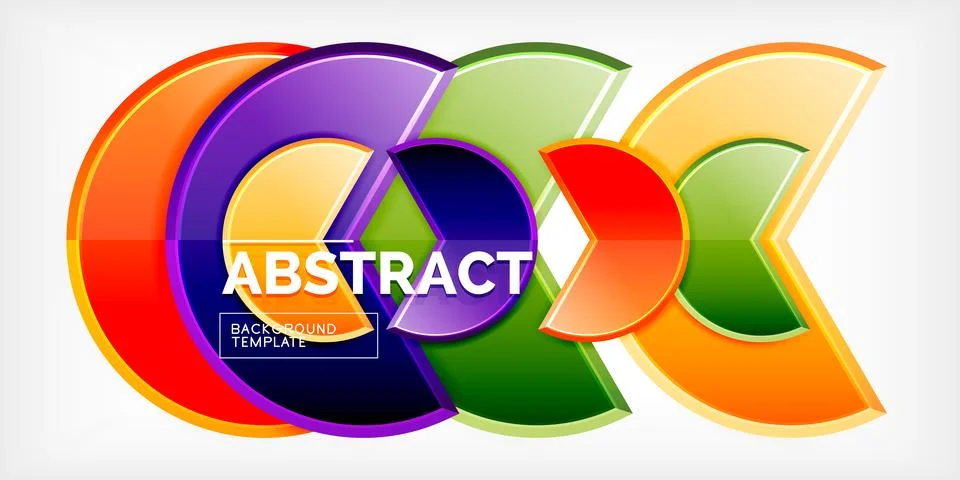 Trendy round shapes with triangular angle design element. Vector Illustration Ilustração Stock