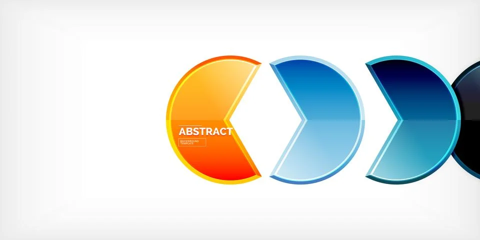 Trendy round shapes with triangular angle design element. Vector Illustration イラスト素材