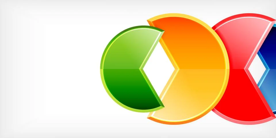 Trendy round shapes with triangular angle design element. Vector Illustration Ilustração Stock