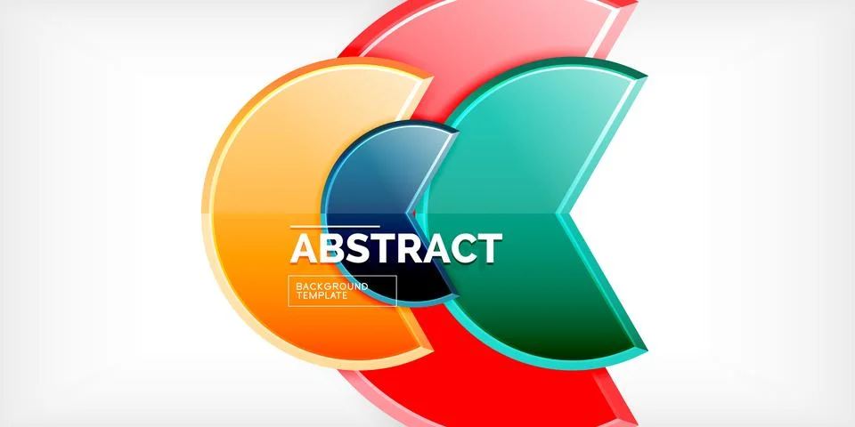 Trendy round shapes with triangular angle design element. Vector Illustration Illustrazione stock