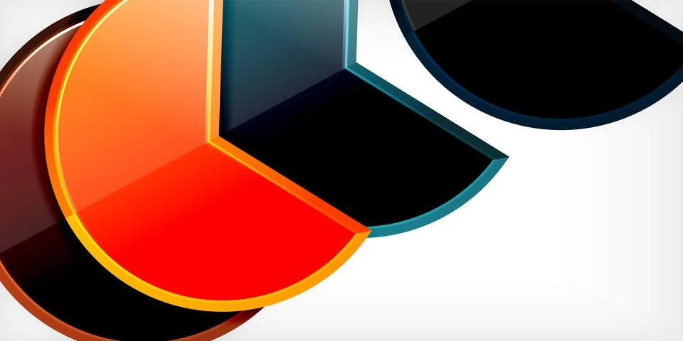 Trendy round shapes with triangular angle design element. Vector Illustration 스톡 일러스트