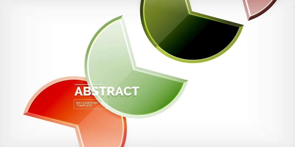 Trendy round shapes with triangular angle design element. Vector Illustration Ilustração Stock