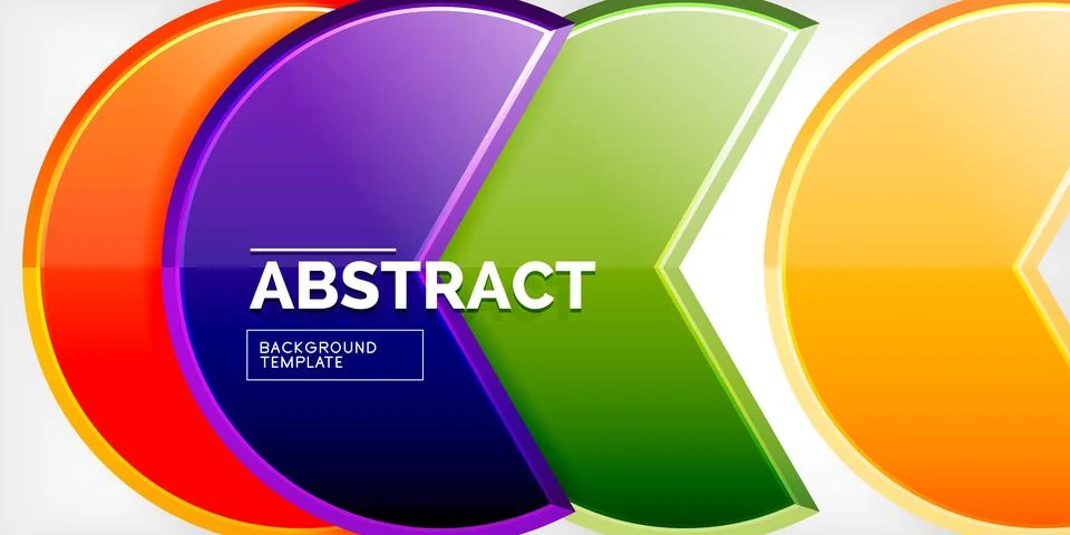 Trendy round shapes with triangular angle design element. Vector Illustration Ilustração Stock