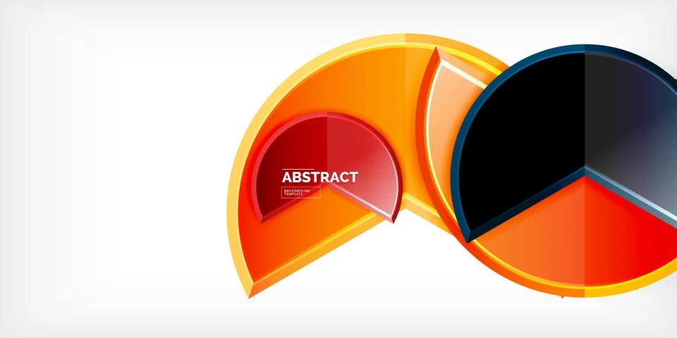 Trendy round shapes with triangular angle design element. Vector Illustration Ilustração Stock