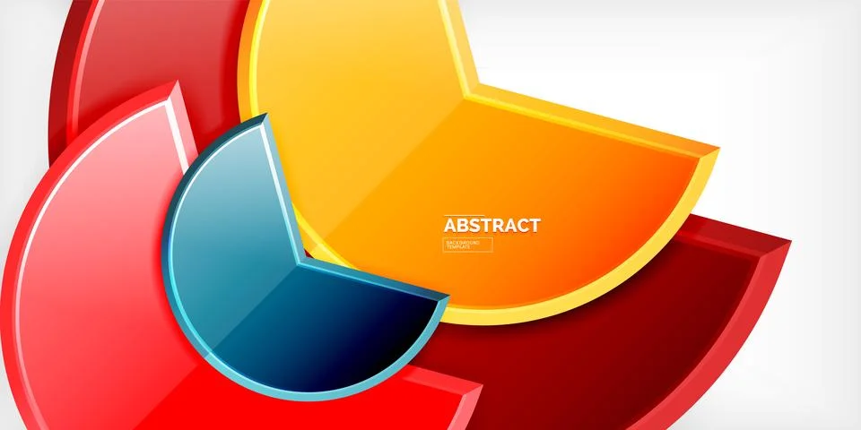 Trendy round shapes with triangular angle design element. Vector Illustration Ilustração Stock