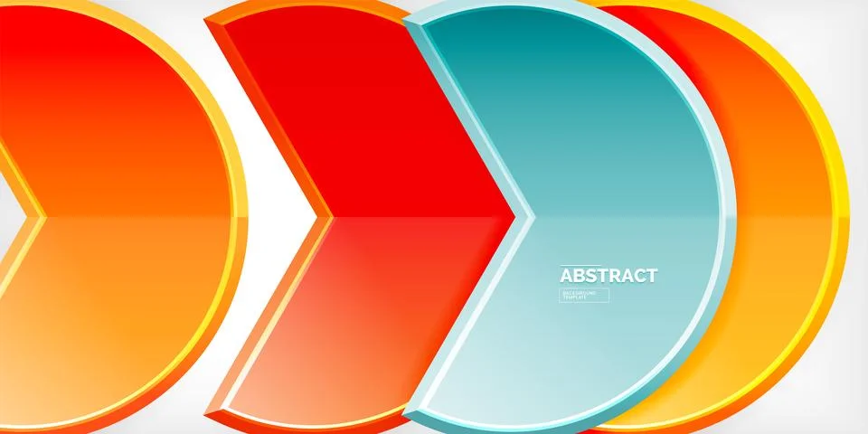 Trendy round shapes with triangular angle design element. Vector Illustration Ilustração Stock