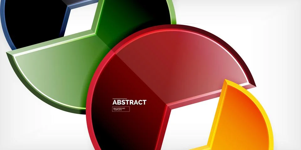 Trendy round shapes with triangular angle design element. Vector Illustration Illustrazione stock